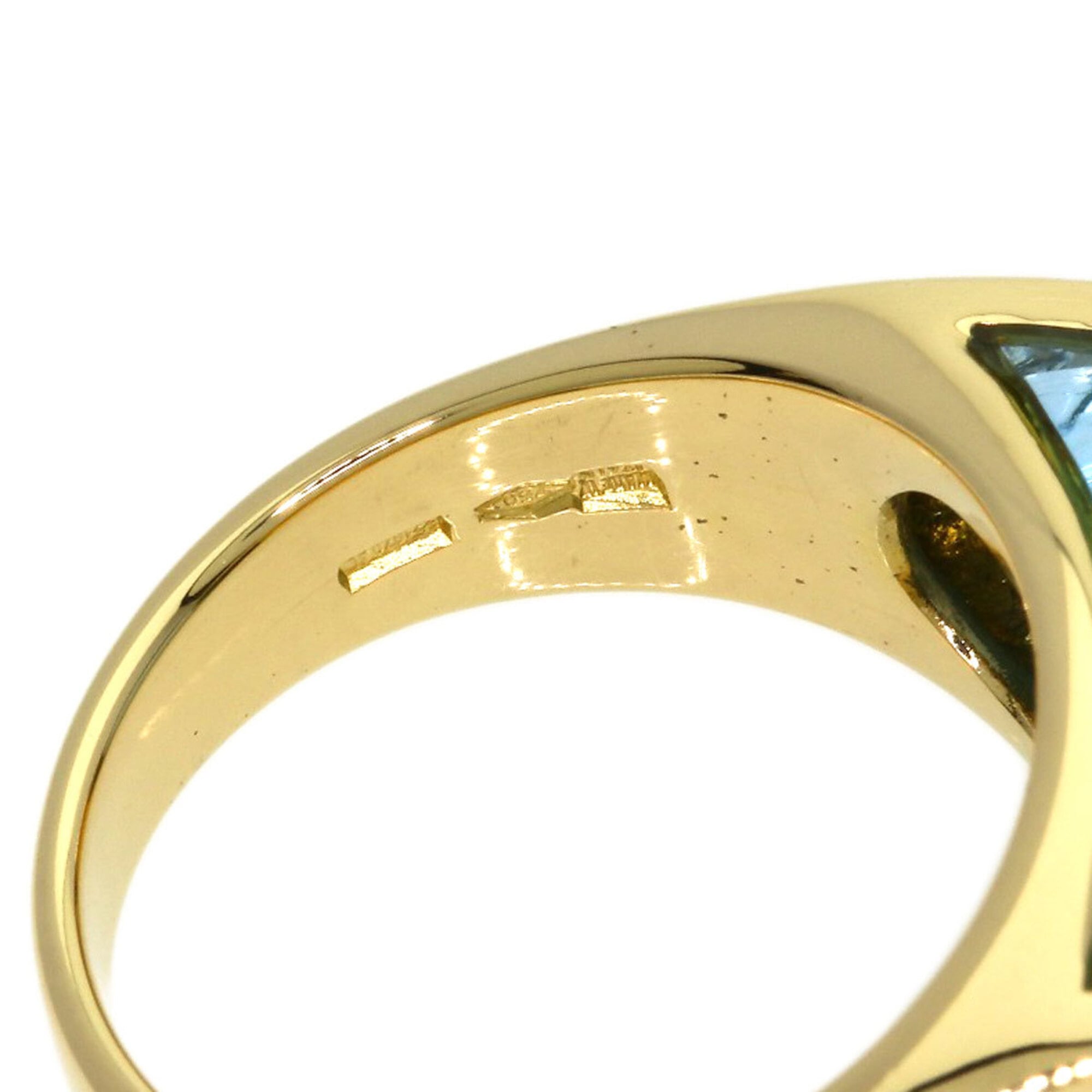 Tronchetto Ring 18K Yellow Gold with Topaz