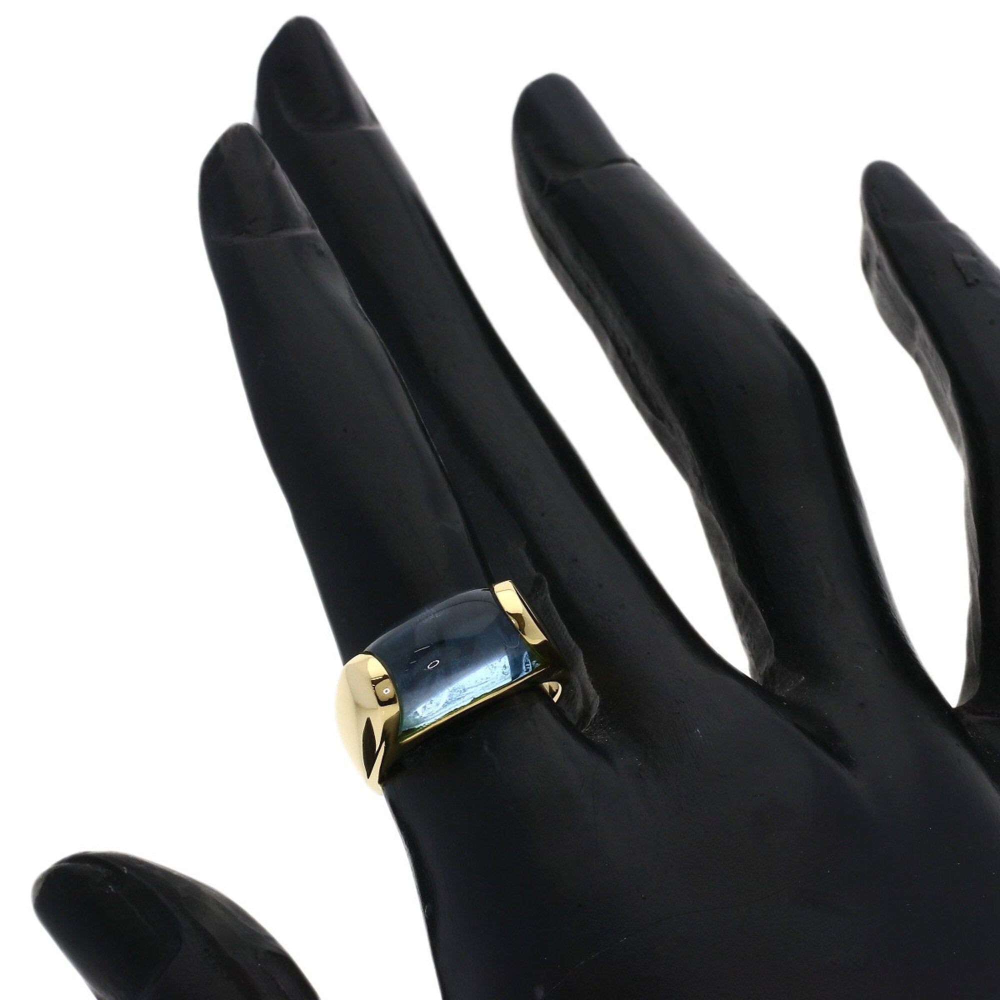 Tronchetto Ring 18K Yellow Gold with Topaz