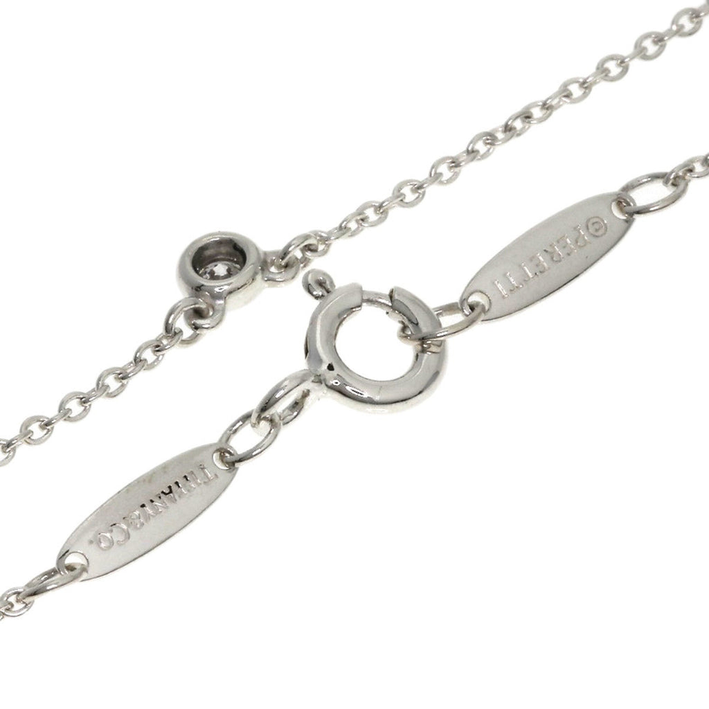 Elsa Peretti Diamonds By The Yard Pendant Necklace Sterling Silver and Diamond