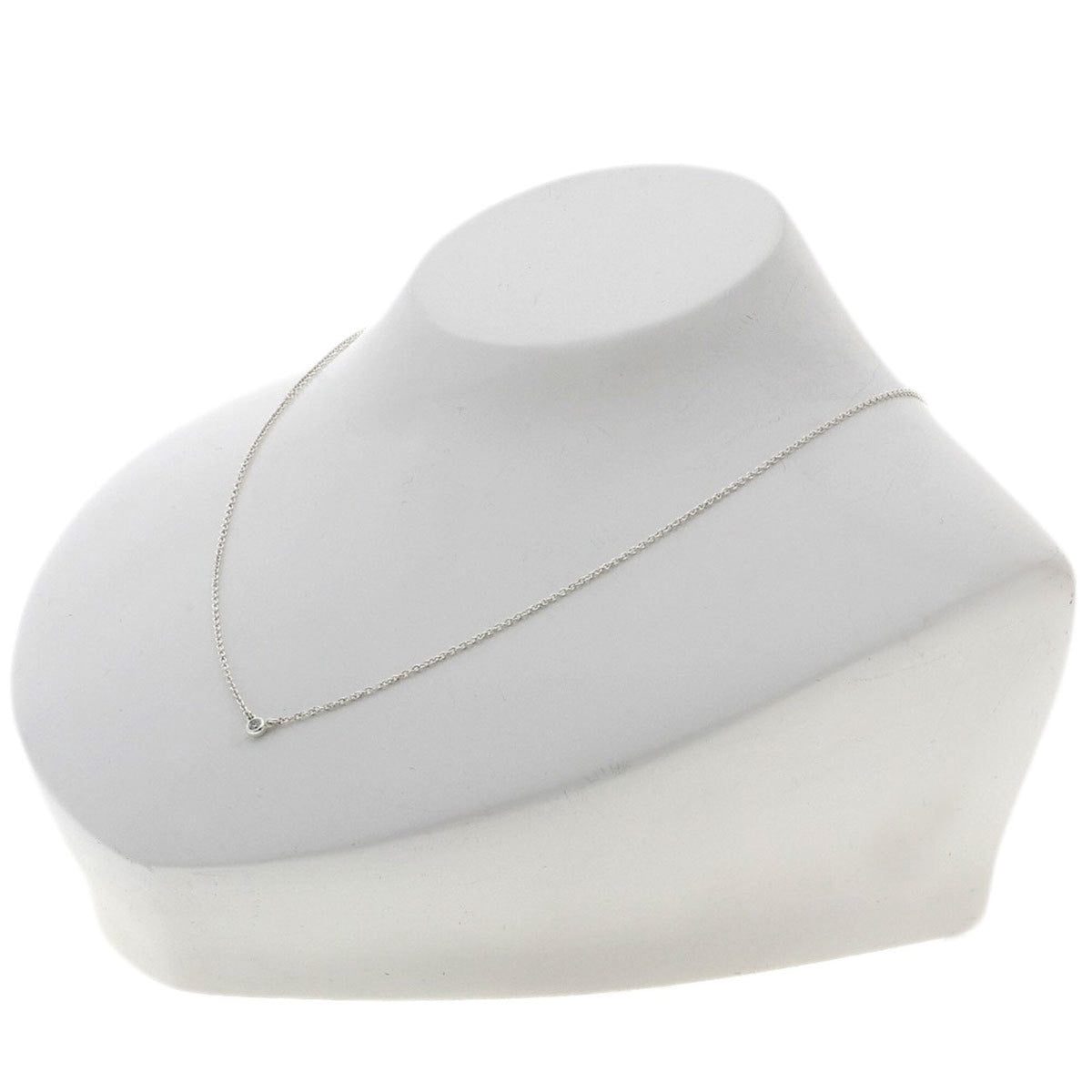 Elsa Peretti Diamonds By The Yard Pendant Necklace Sterling Silver and Diamond