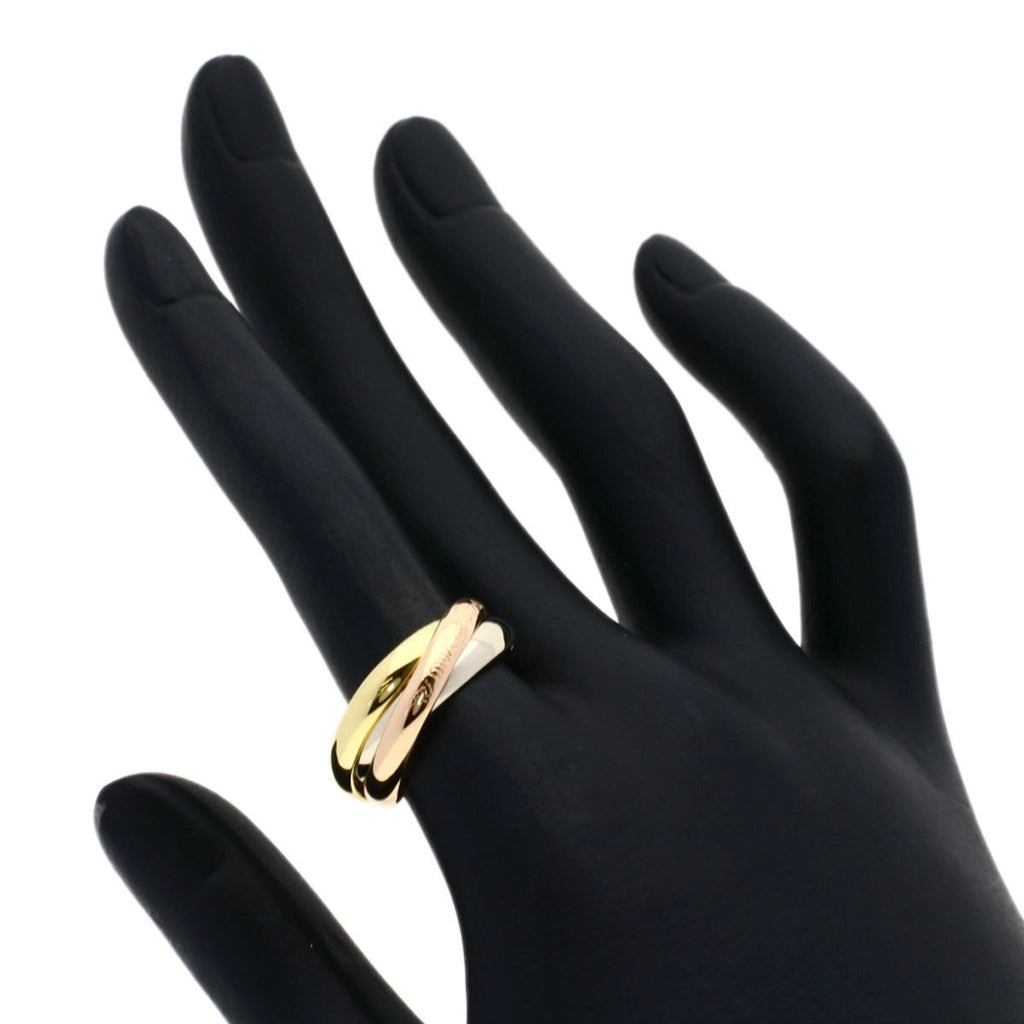 Vendome Louis Cartier Band Ring 18K Tricolor Gold