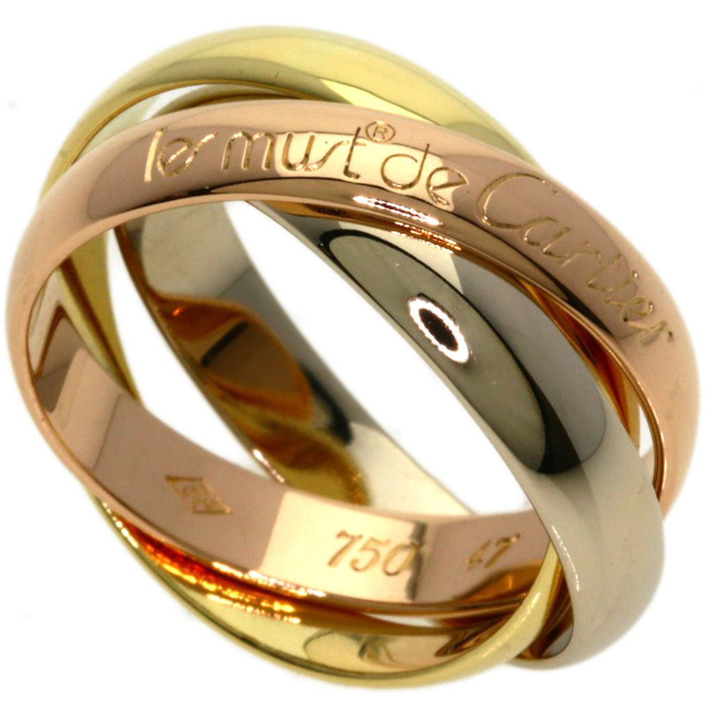 Trinity Ring 18K Yellow Gold and 18K White Gold