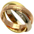 Trinity Ring 18K Yellow Gold and 18K White Gold