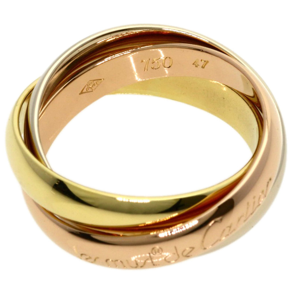 Trinity Ring 18K Yellow Gold and 18K White Gold