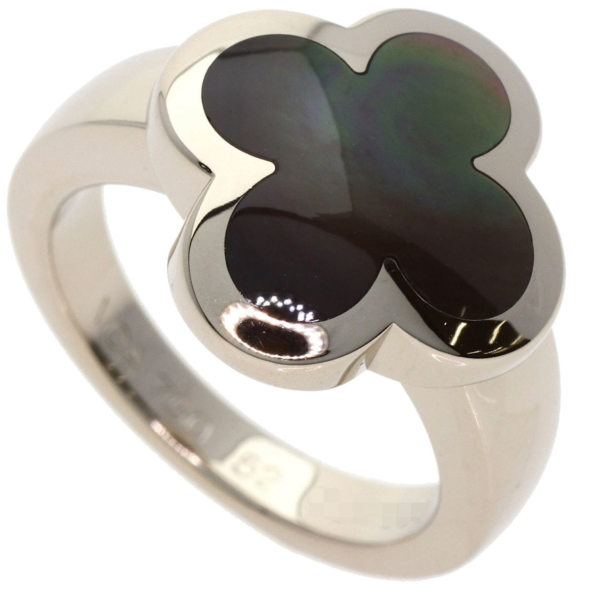 Alhambra Ring 18K White Gold and Mother of Pearl