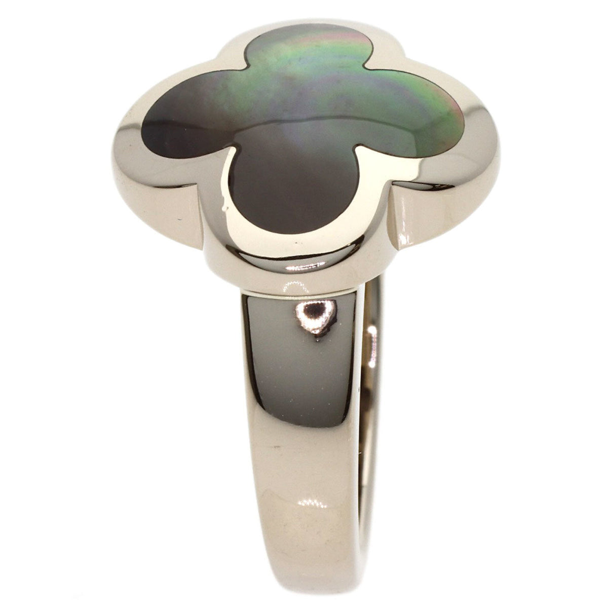 Alhambra Ring 18K White Gold and Mother of Pearl