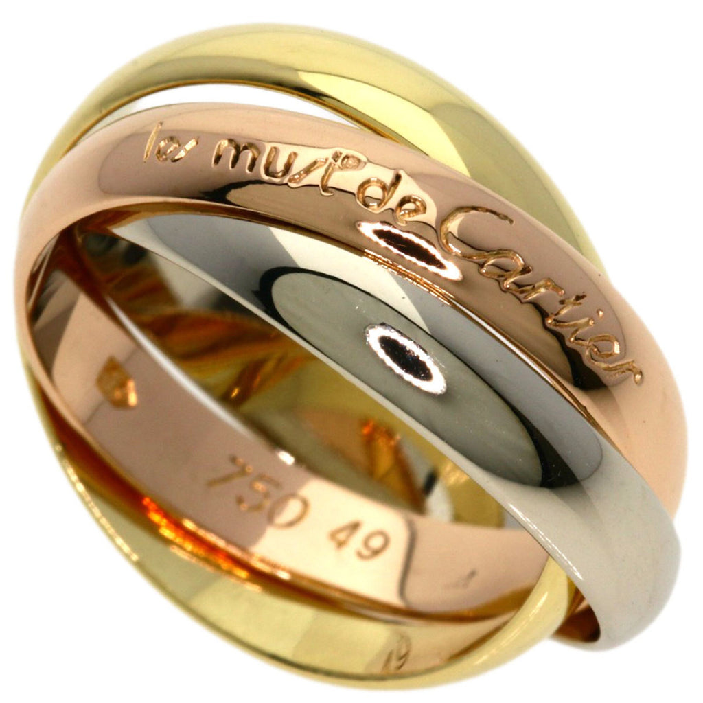 Trinity Ring 18K Yellow Gold and 18K White Gold