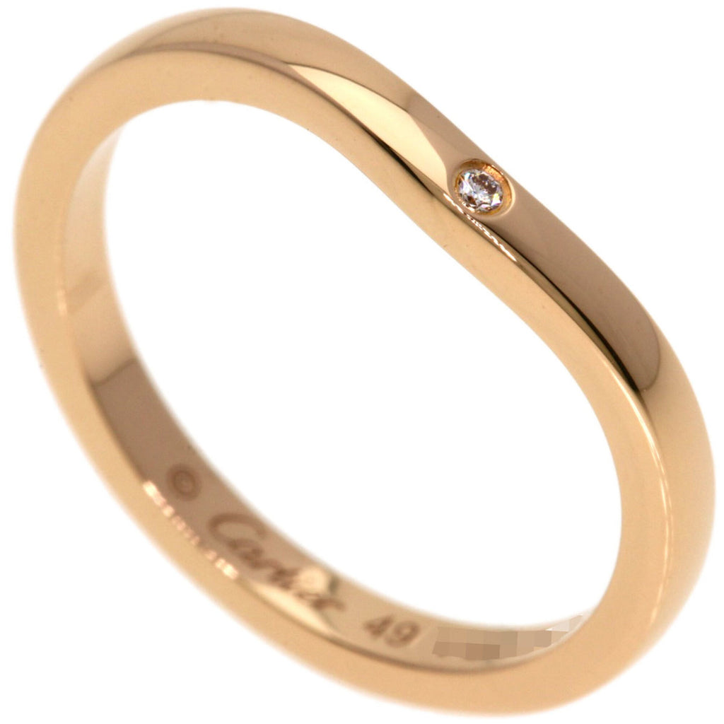 Ballerina Curve Ring 18K Rose Gold with Diamond