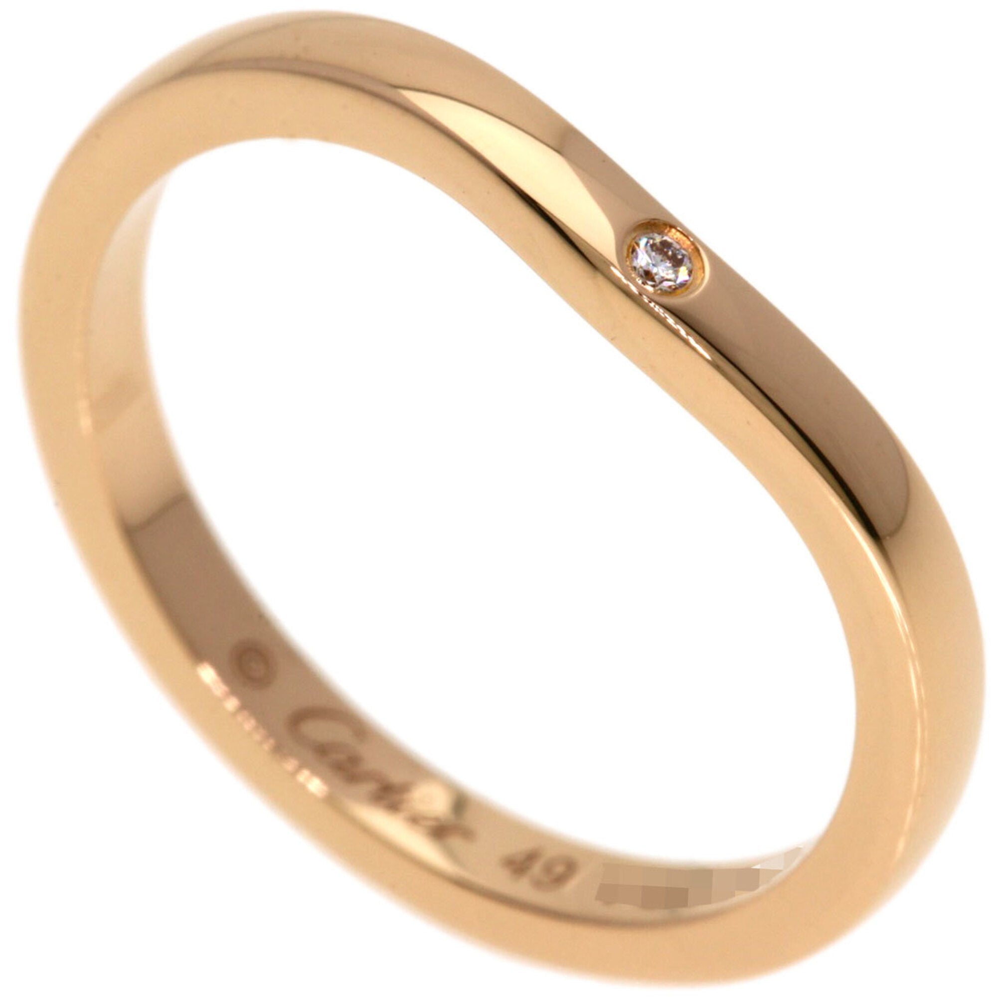 Ballerina Curve Ring 18K Rose Gold with Diamond