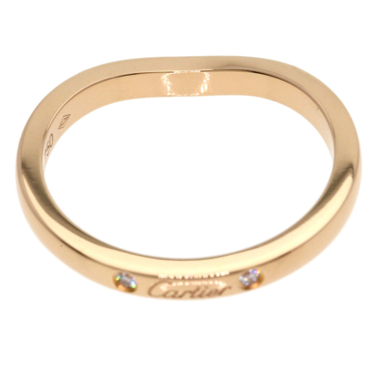 Ballerina Curve Ring 18K Rose Gold with Diamond