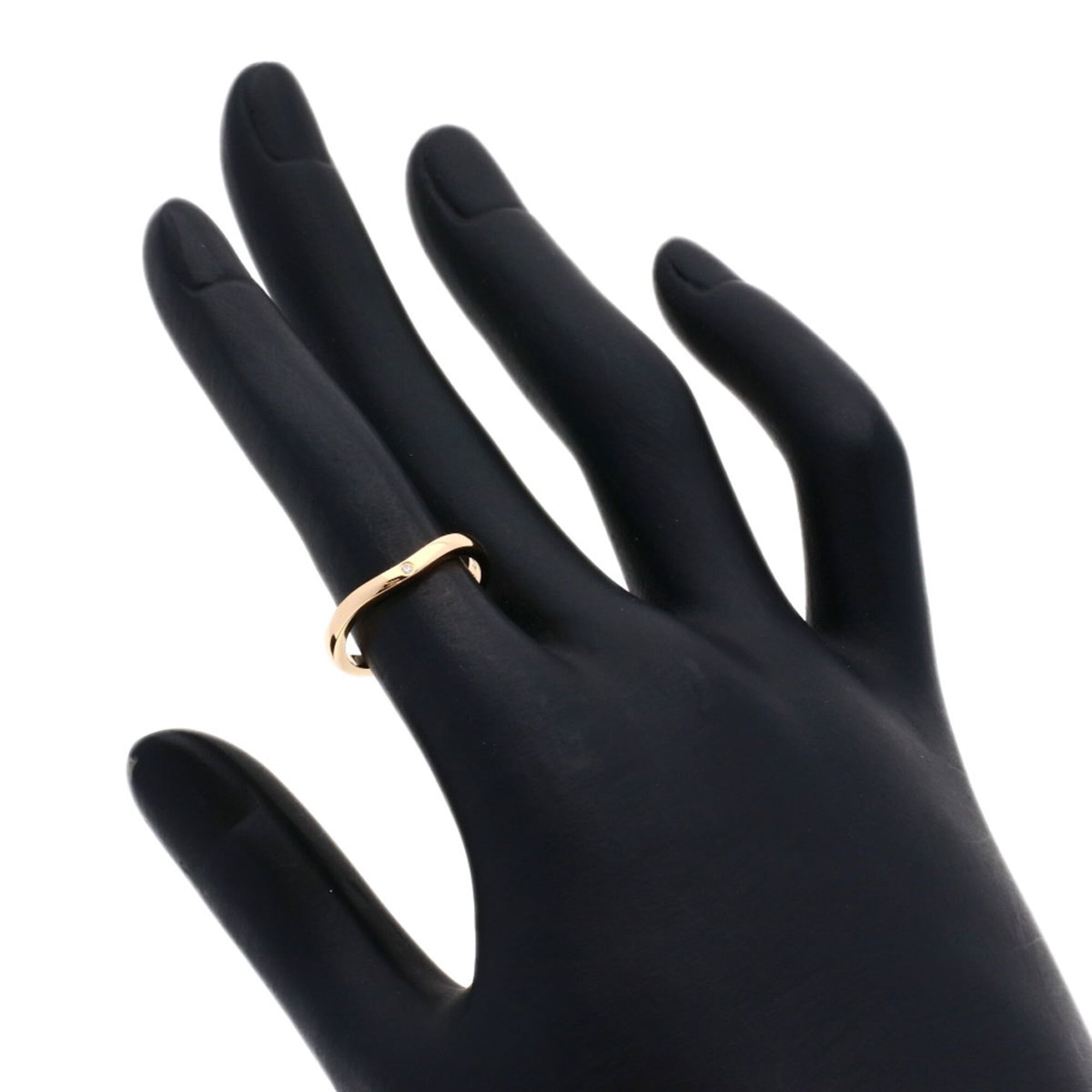 Ballerina Curve Ring 18K Rose Gold with Diamond