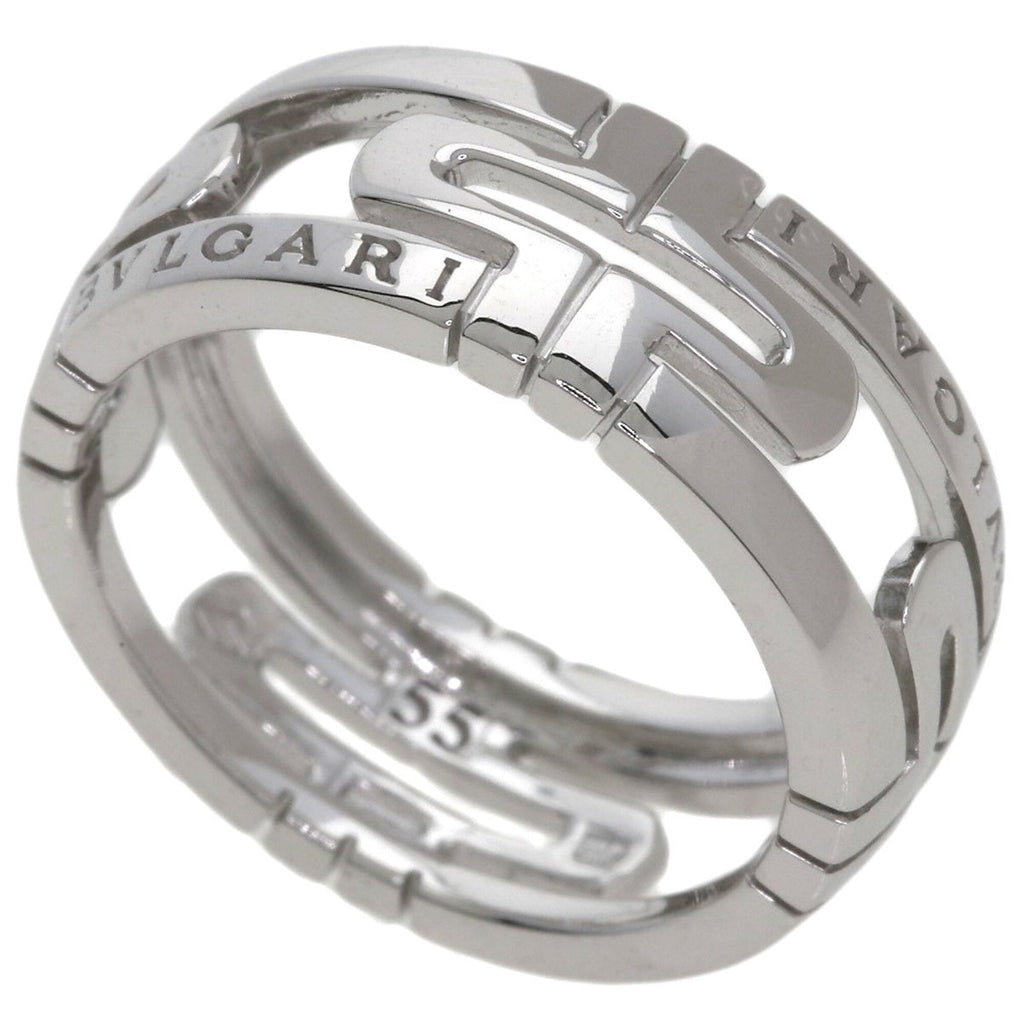 Parentesi Open Ring 18K White Gold