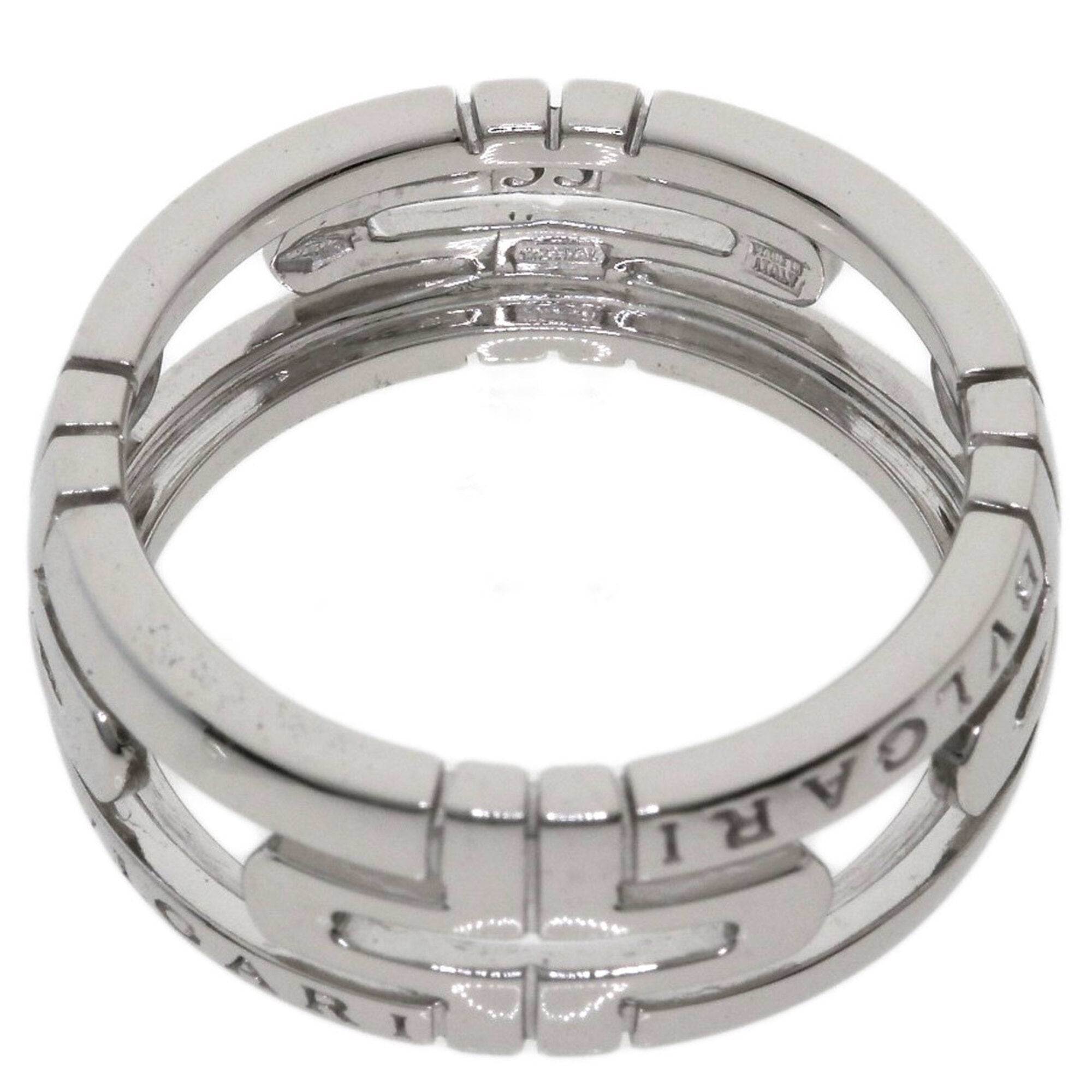 Parentesi Open Ring 18K White Gold