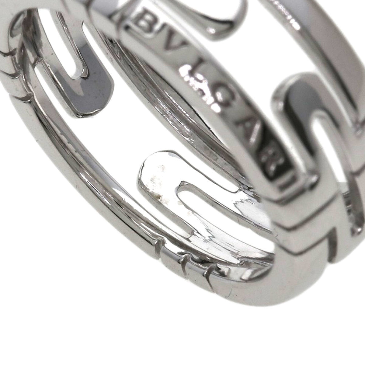 Parentesi Open Ring 18K White Gold