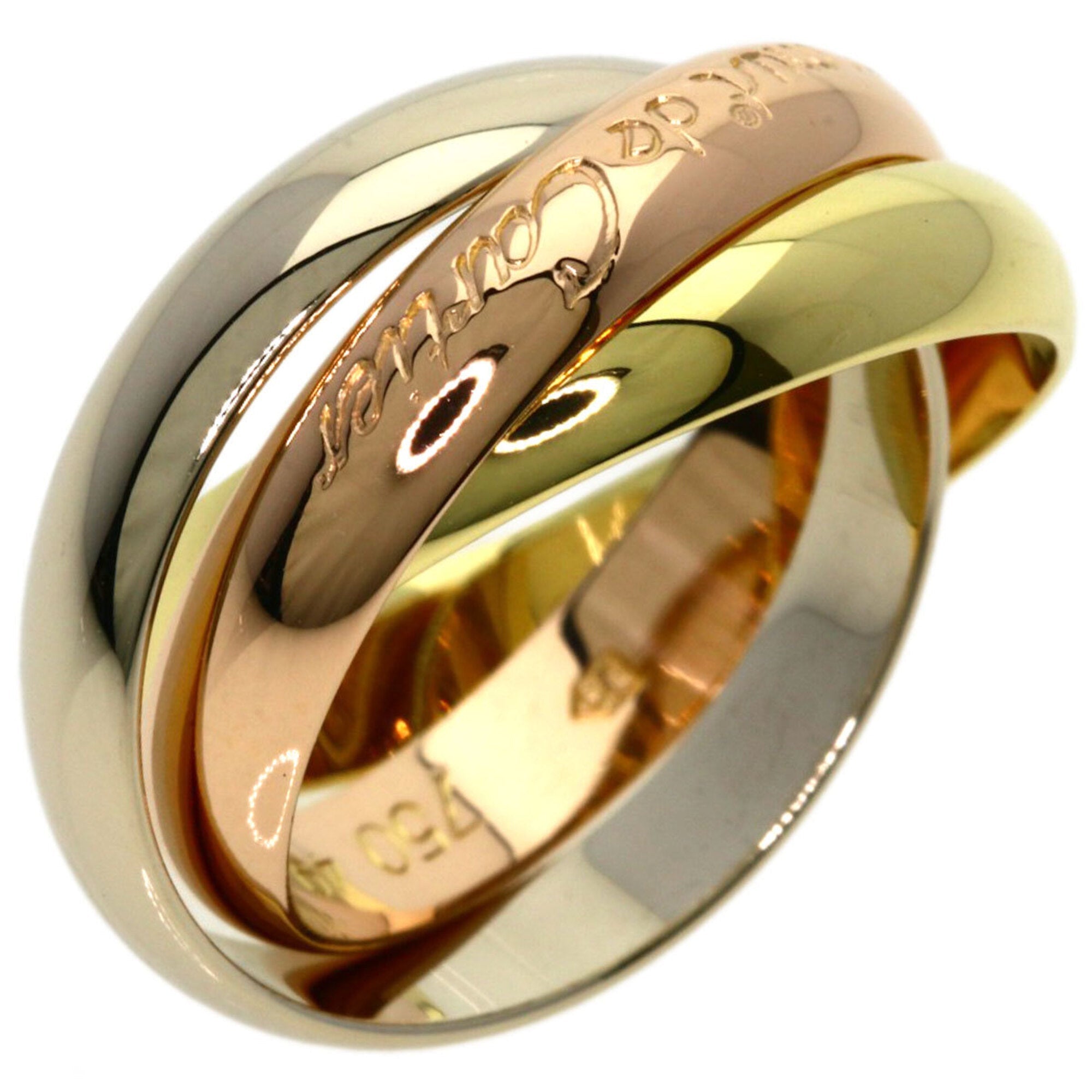 Trinity Ring 18K Yellow Gold and 18K White Gold