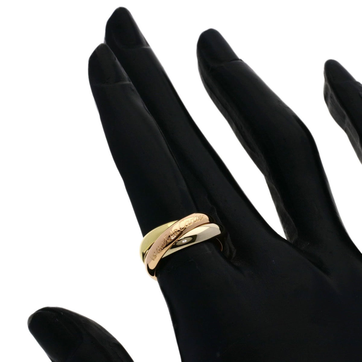 Trinity Ring 18K Yellow Gold and 18K White Gold