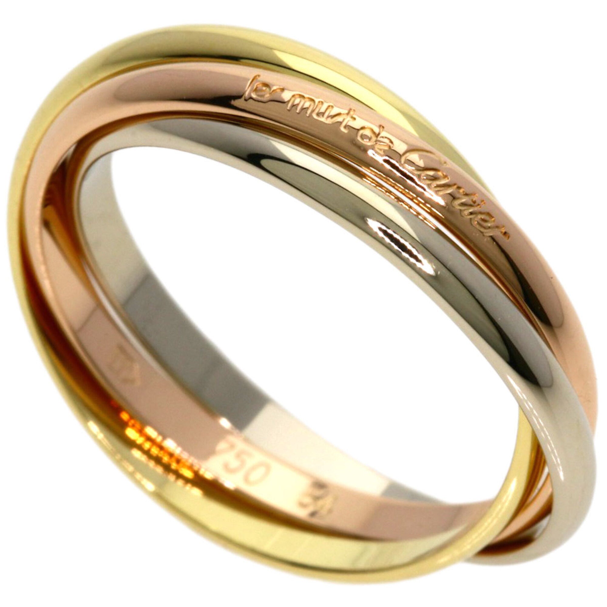 Trinity Ring 18K Yellow Gold and 18K White Gold