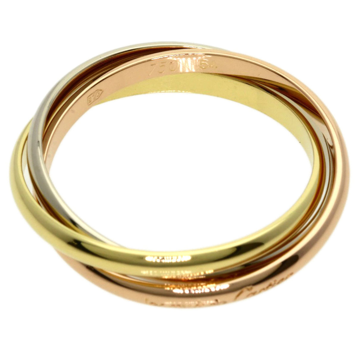 Trinity Ring 18K Yellow Gold and 18K White Gold