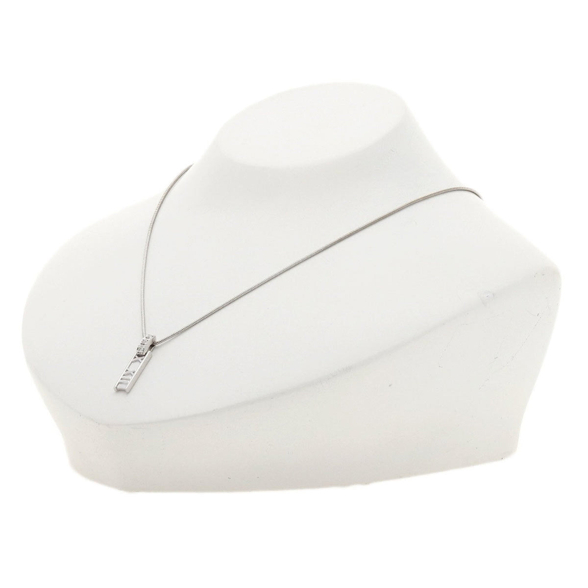 Atlas Pendant Necklace 18K White Gold