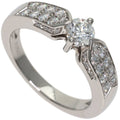 Band Ring Platinum with Diamond