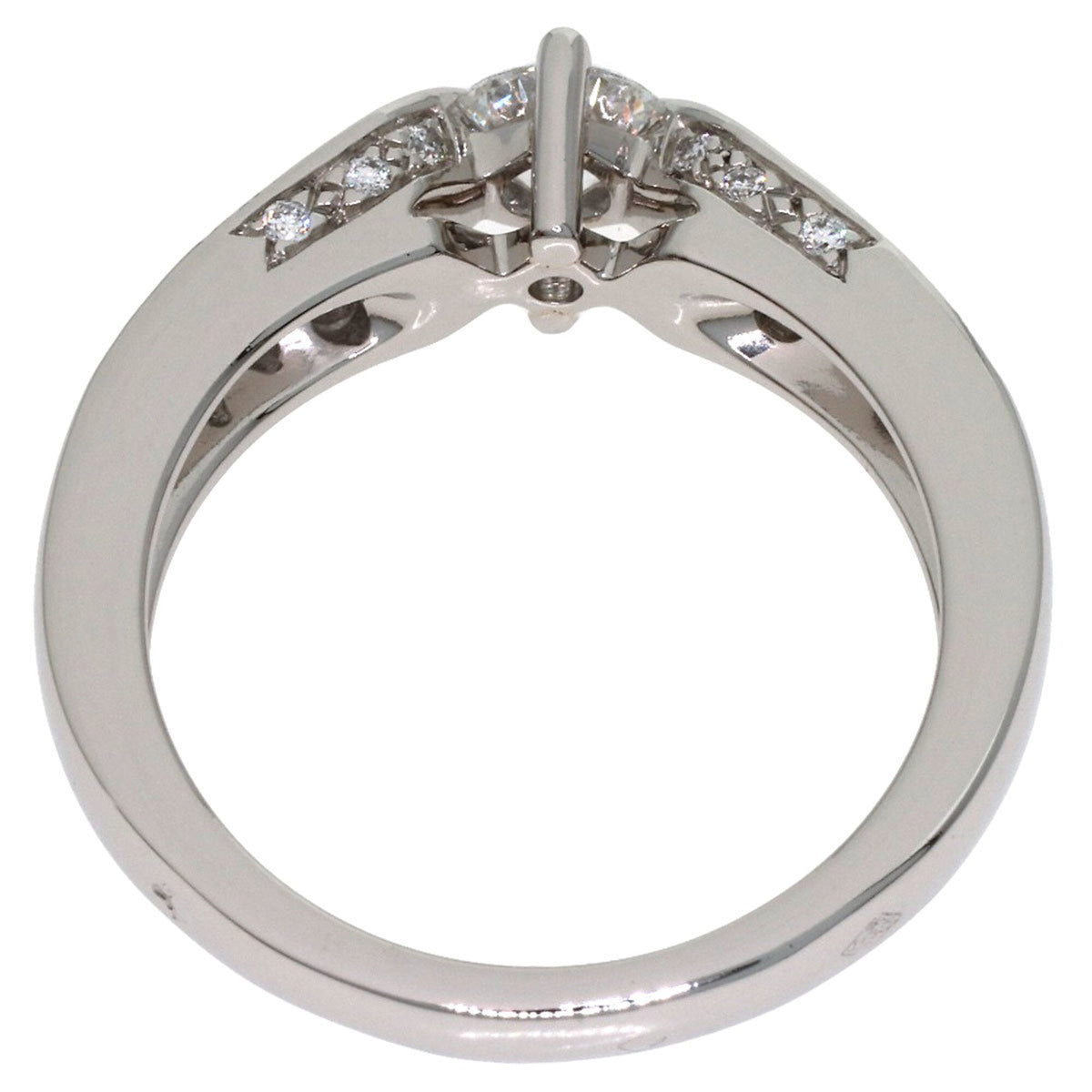 Band Ring Platinum with Diamond