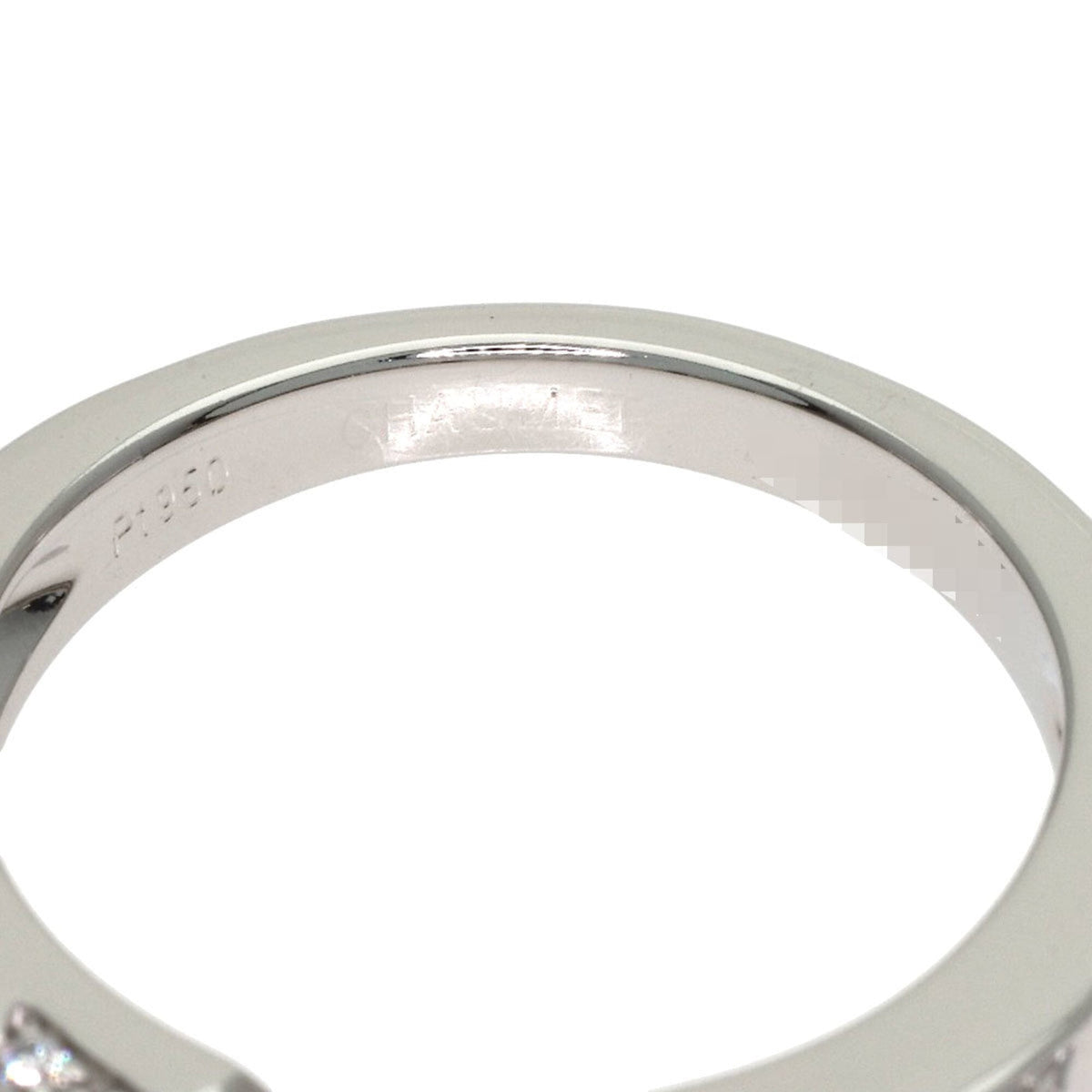 Band Ring Platinum with Diamond