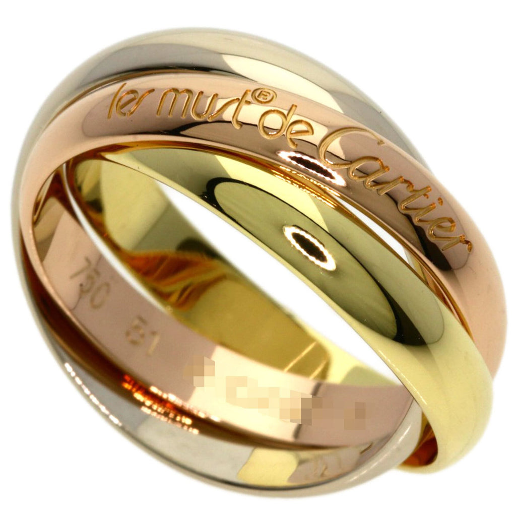 Trinity Ring 18K Yellow Gold and 18K White Gold