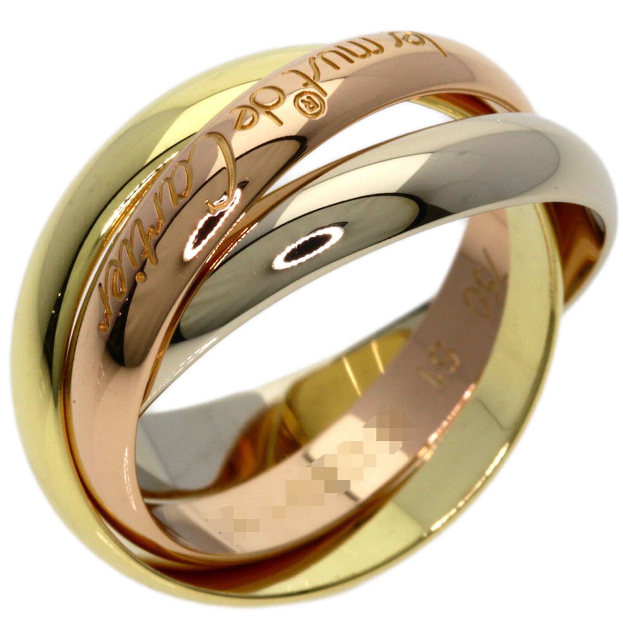 Trinity Ring 18K Yellow Gold and 18K White Gold