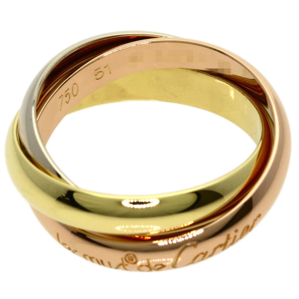 Trinity Ring 18K Yellow Gold and 18K White Gold