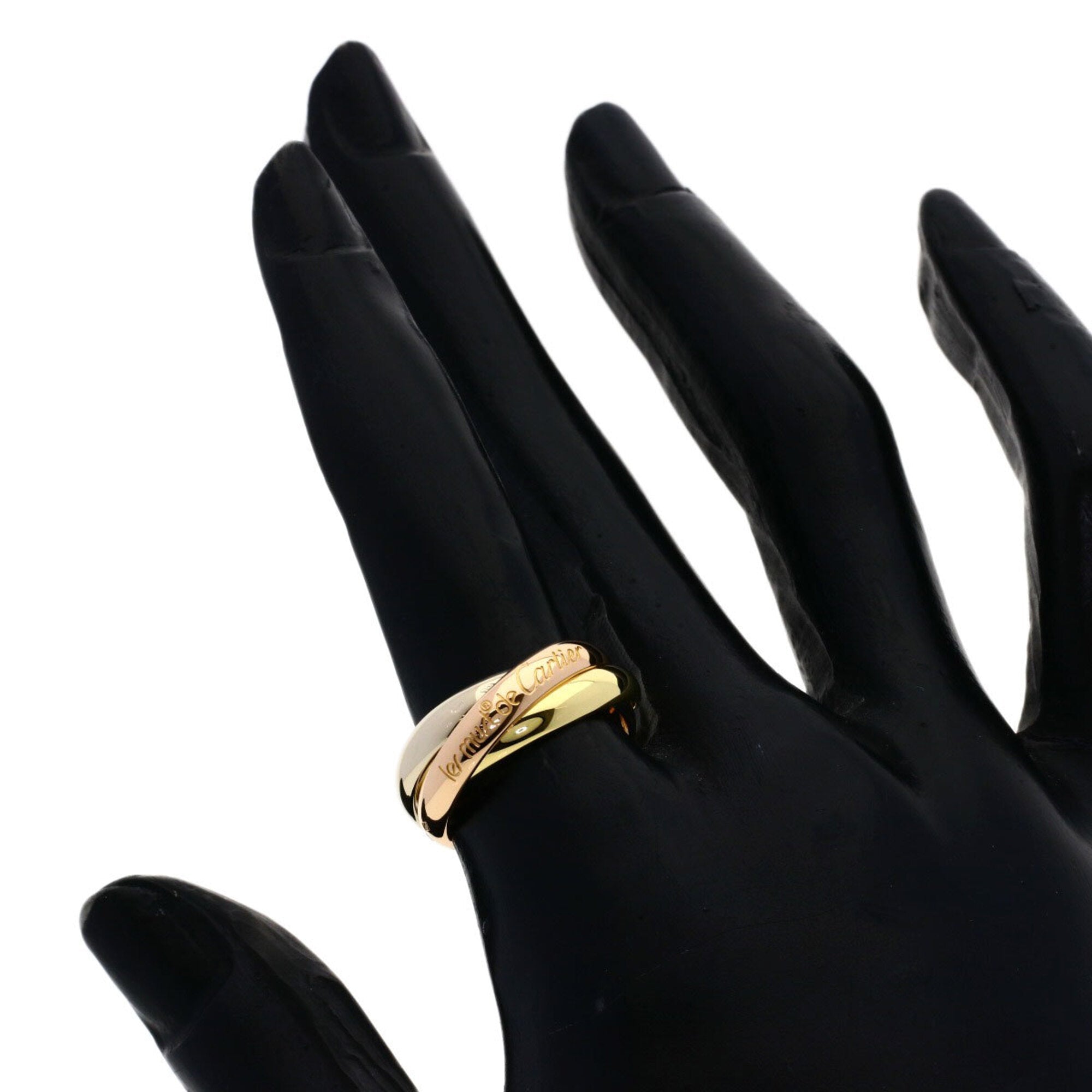 Trinity Ring 18K Yellow Gold and 18K White Gold