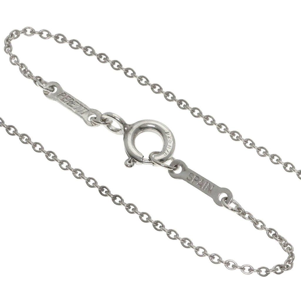 Open Teardrop Pendant Necklace Sterling Silver
