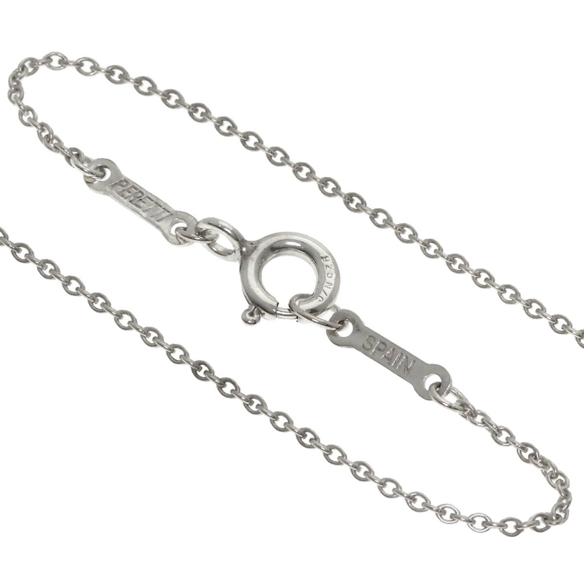 Open Teardrop Pendant Necklace Sterling Silver