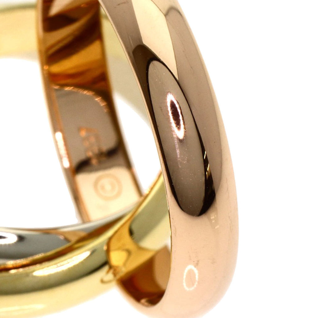 Vendome Louis Cartier Band Ring 18K Tricolor Gold