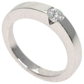 Band Ring 18K White Gold with Diamond