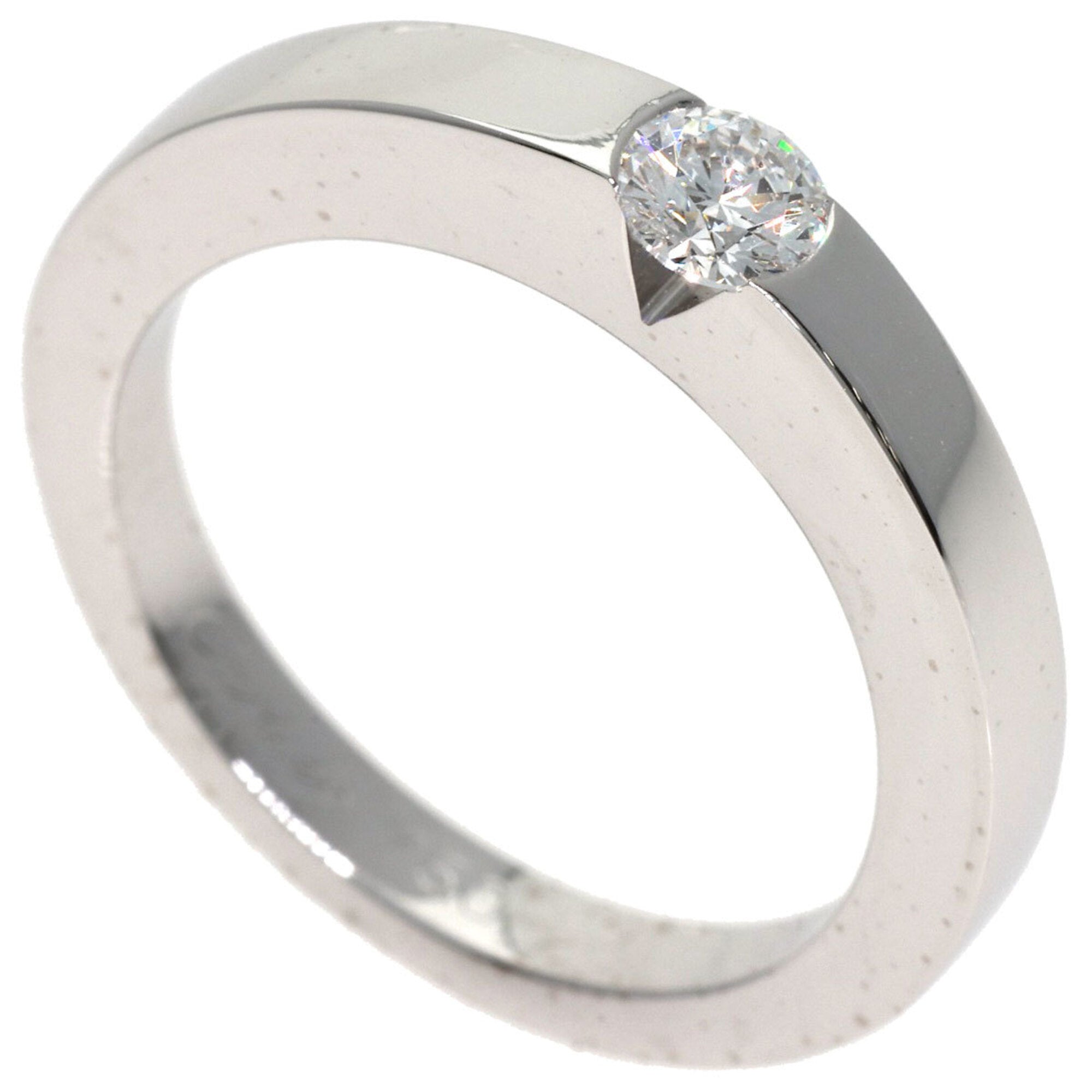 Band Ring 18K White Gold with Diamond