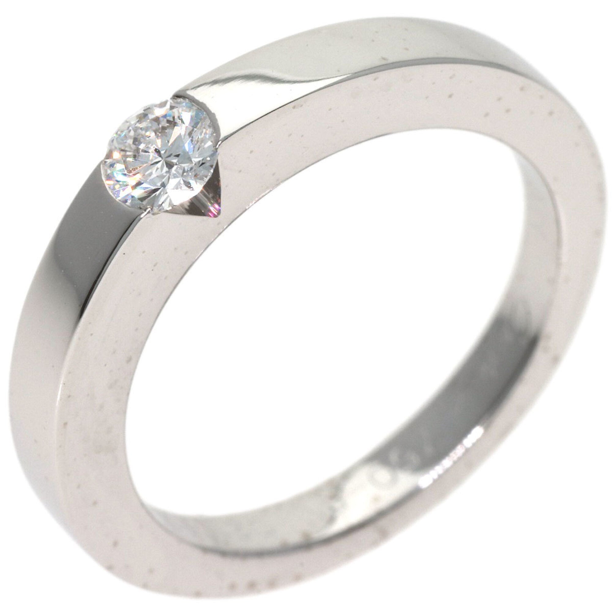 Band Ring 18K White Gold with Diamond