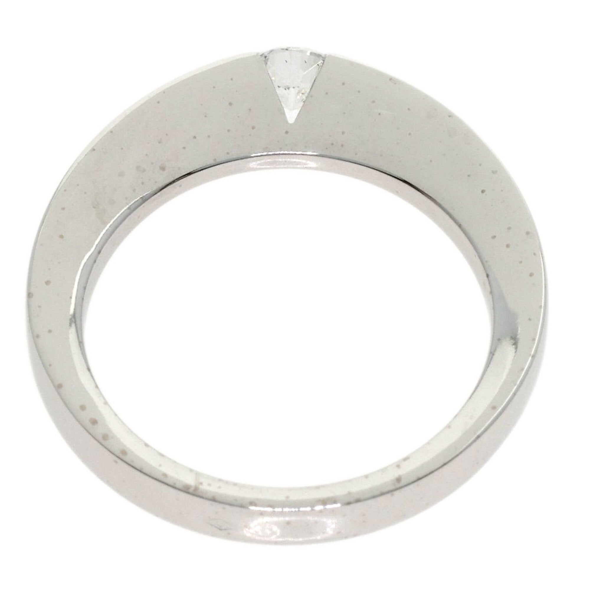Band Ring 18K White Gold with Diamond