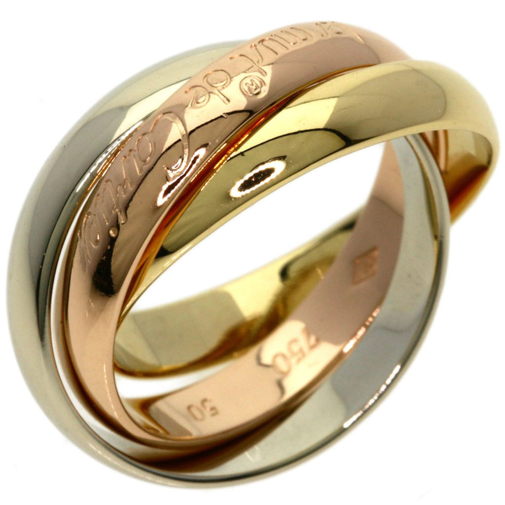 Trinity Ring 18K Yellow Gold and 18K White Gold