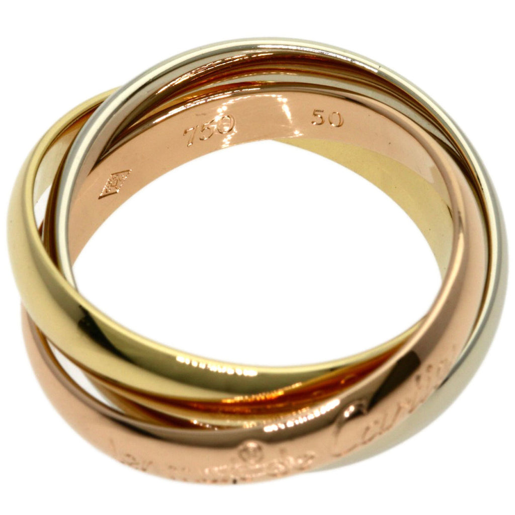 Trinity Ring 18K Yellow Gold and 18K White Gold