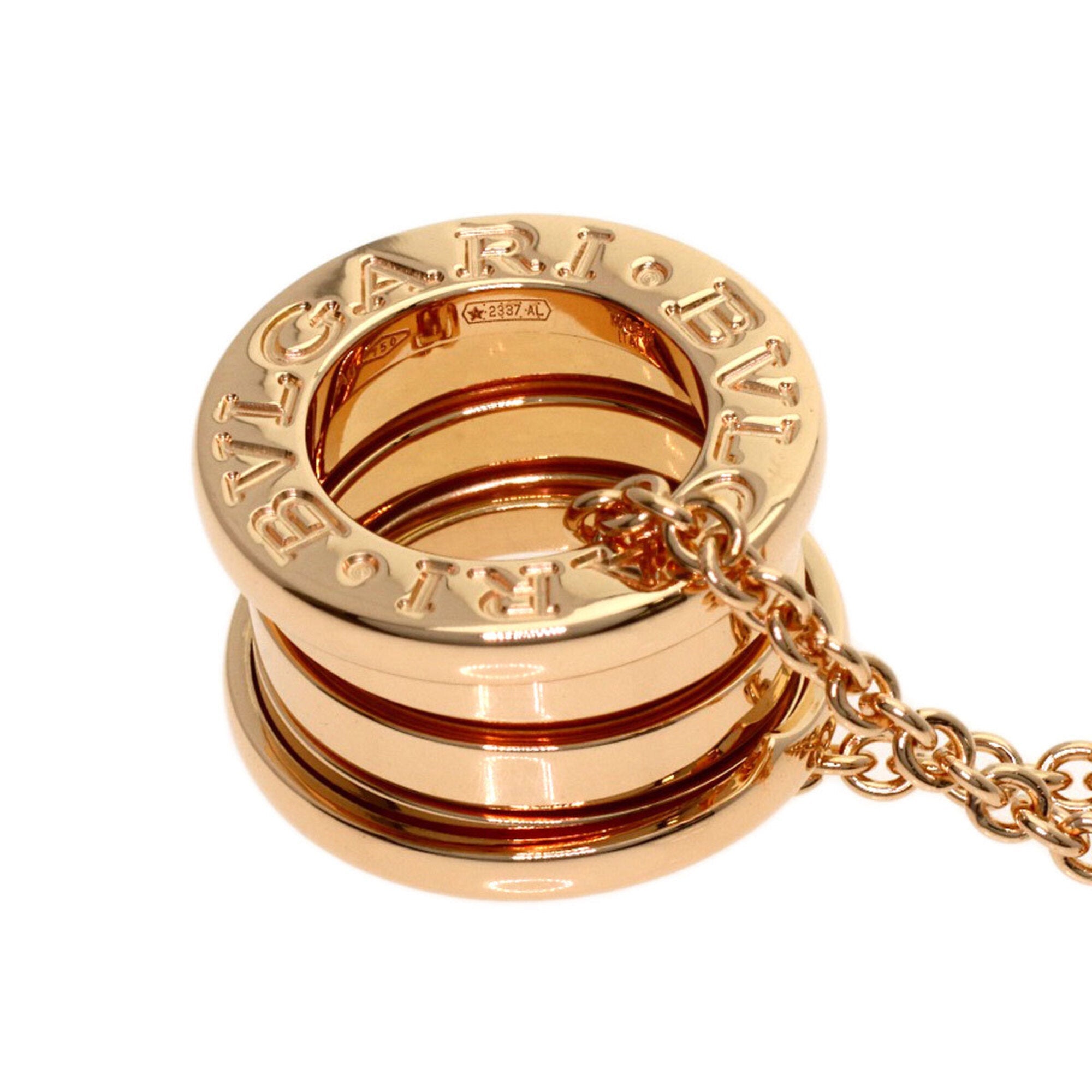 B.Zero1 Pendant Necklace 18K Rose Gold