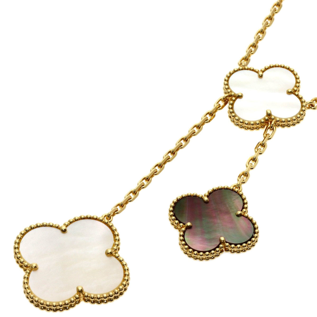 Alhambra Pendant Necklace 18K Yellow Gold and Onyx