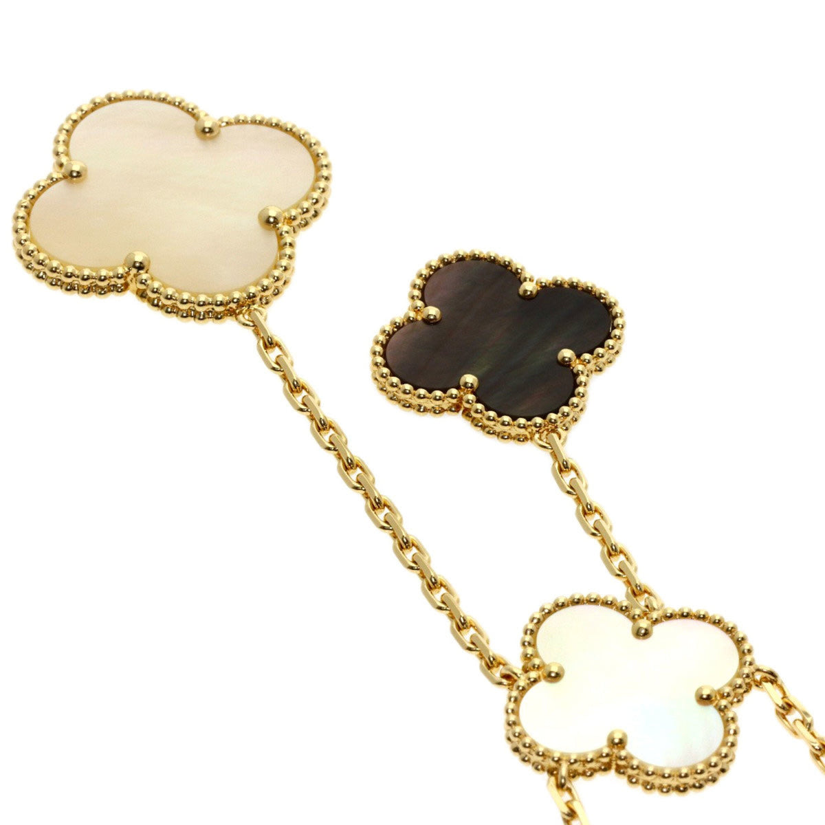Alhambra Pendant Necklace 18K Yellow Gold and Onyx