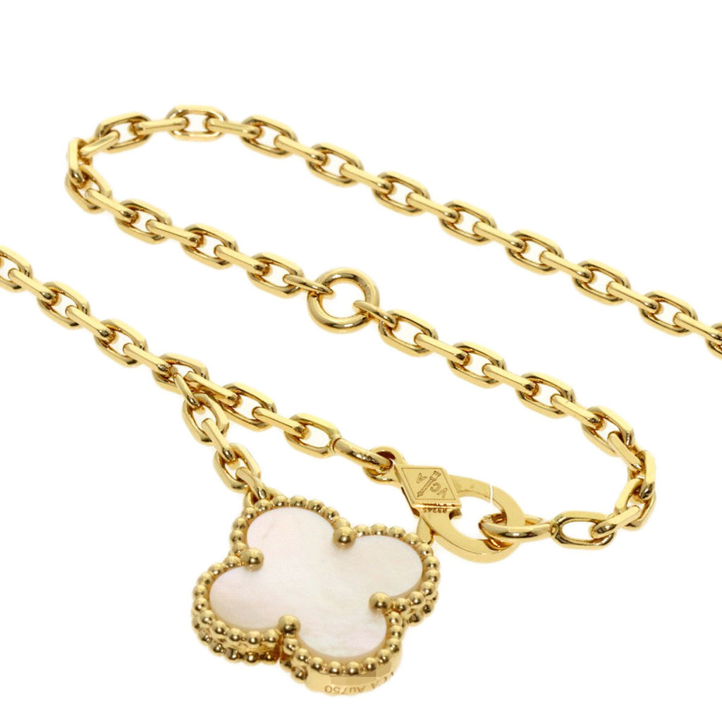 Alhambra Pendant Necklace 18K Yellow Gold and Onyx