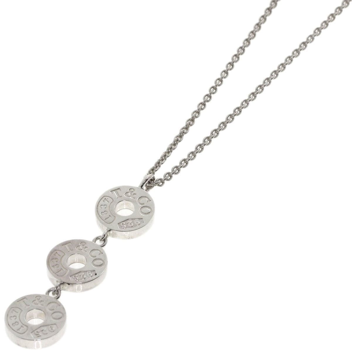 1837 Triple Circle Pendant Necklace Sterling Silver