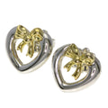 Earrings Sterling Silver and 18K Yellow Gold