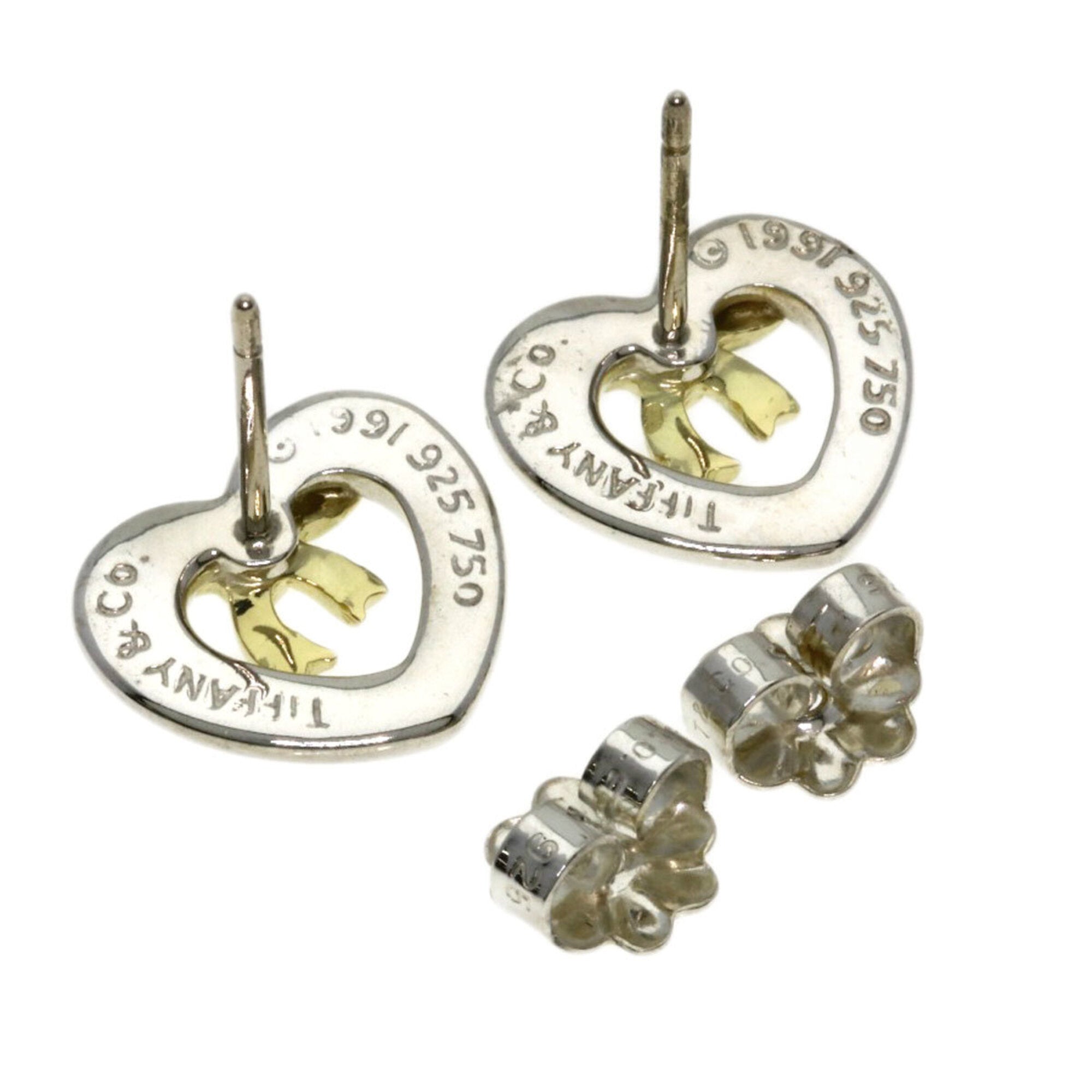 Earrings Sterling Silver and 18K Yellow Gold