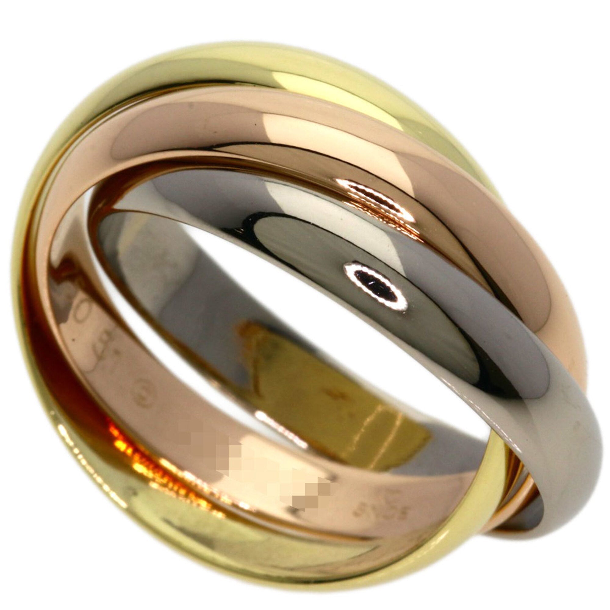 Trinity Ring 18K Yellow Gold and 18K White Gold