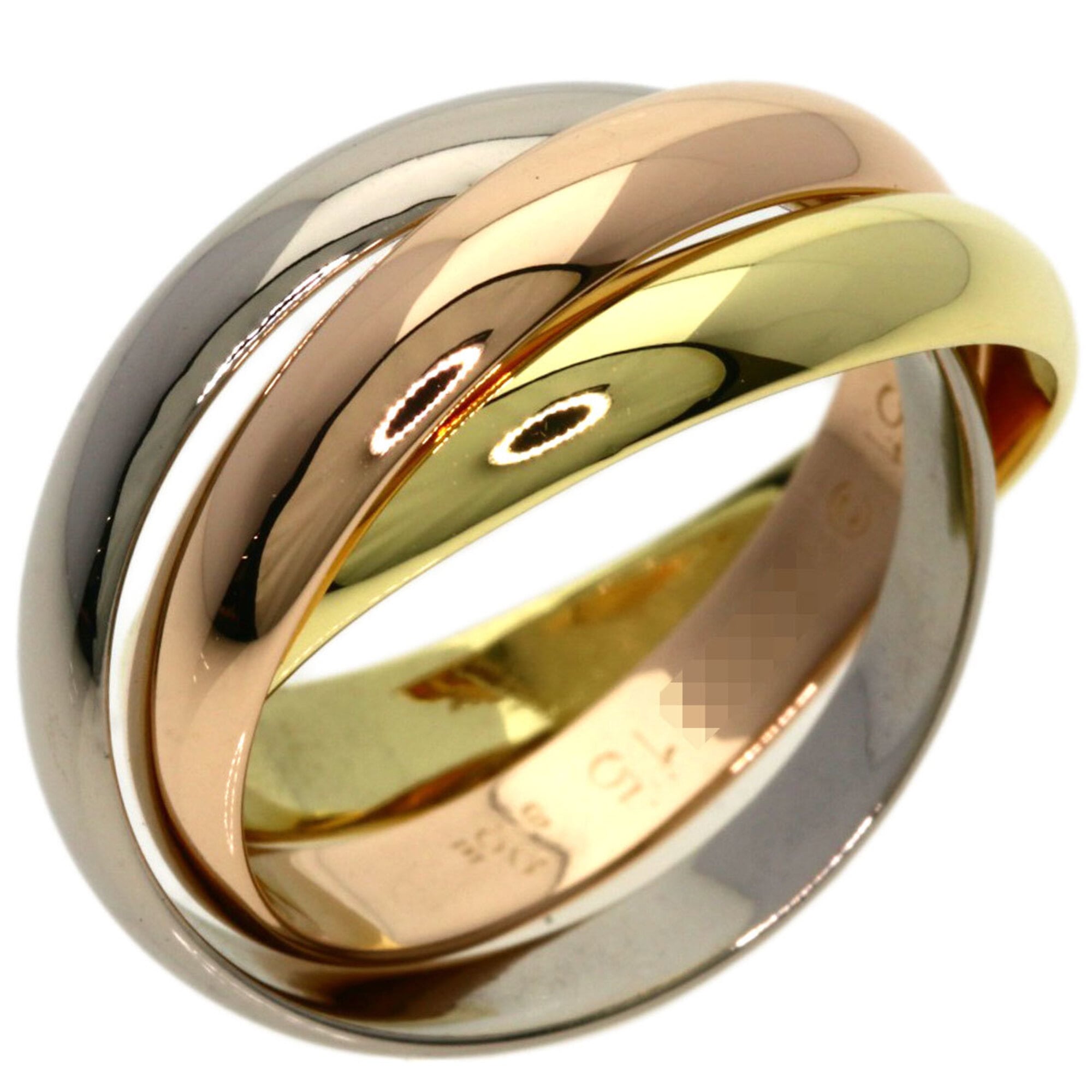 Trinity Ring 18K Yellow Gold and 18K White Gold