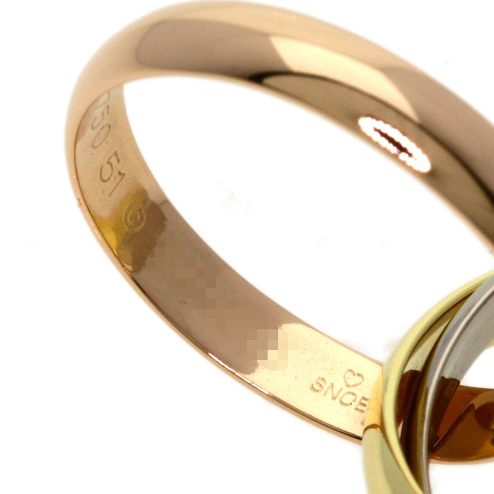 Trinity Ring 18K Yellow Gold and 18K White Gold