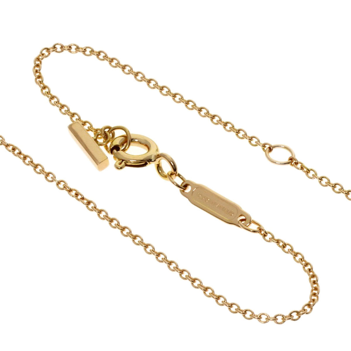 T Smile Pendant Necklace 18K Rose Gold